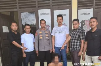 Tim Opsnal Unit Reskrim Polsek Kinali berhasil menangkap BA alias Buyung Puleh (31), warga Sungai Paku, Nagari IV Koto, Kecamatan Kinali. Foto : h