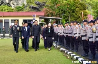Peringatan Hari Bhayangkara ke-80 di Kota Padang Panjang di halaman Mapolres Padang Panjang, Rabu (1/7/2026). Foto: Kominfo Padang Panjang