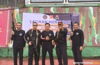 Perkuat Sinergi Lintas Instansi, Rutan Padang Panjang Gelar Latihan Menembak Bersama Brimob dan Pemk