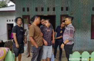 Satreskrim Polres Pasaman Barat meringkus seorang lelaki berinisial AR (31), yang diduga melakukan tindak pidana penganiayaan. (3/7). Foto : h