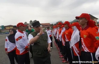 Wako Padang Panjang Tinjau Pemusatan Latihan Capaska Merah Putih