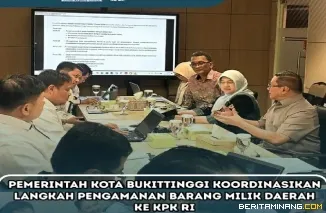 Pemko Bukittinggi Koordinasikan Langkah Pengamanan Aset Milik Pemda ke KPK RI