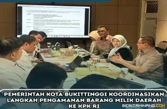 Pemko Bukittinggi Koordinasikan Langkah Pengamanan Barang Milik Daerah Dengan KPK RI
