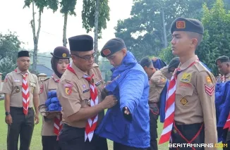 Sekdako Rida Ananda Lepas Kontingen Kwarcab 0314 Mengikuti Jambore Nasional  XII Tahun 2026