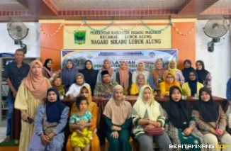 Tim Pengabdian UNP bersama mitra dalam pengembangan susu jagung berbasis potensi lokal di Nagari Sikabu. Foto-Foto: Tim Pengabdian UNP