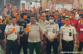 Kabut Asap Tak Sehat, Rutan Padang Panjang Bagikan Masker kepada Warga Binaan dan Petugas
