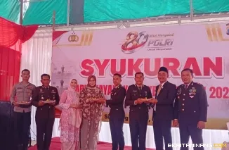 Ketua DPRD Kabupaten Pasaman Barat, Dirwansyah Hadiri  Peringatan Hari Bhayangkara ke-80 Tahun 2026 di mako Polres Pasaman Barat (1/7). foto " d