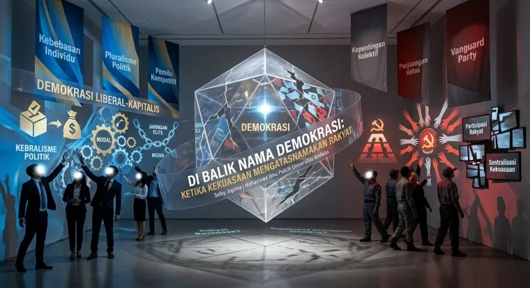 Ilustrasi Dibalik Nama Demokrasi: Ketika Kekuasaan Mengatasnamakan Rakyat