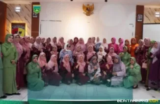Suasana Pertemuan Bulanan GOW Padang Panjang yang digelar di Aula Koramil 01/PP, Selasa (22/9/2026). Foto: Kominfo Padang Panjang
