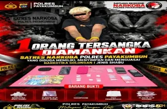 Ringkus Satu Orang Terduga Pelaku, Sat Narkoba Polres Payakumbuh Amankan Belasan Gram Sabu-Sabu
