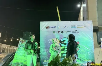 Suasana Lomba Solo Song Simpang Ampek Pasar Pusat Padang Panjang (Sipappa), Sabtu (5/7/2025) malam. Foto: Kominfo Padang Panjang